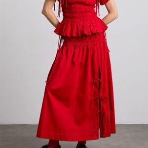 Damson Madder Red Skirt